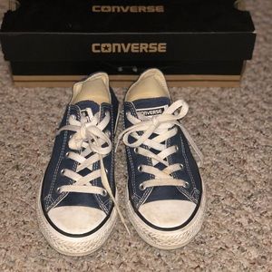 Navy Blue converse sneakers
